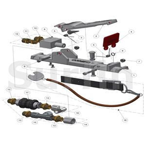 Nipl 1/4" pro dvojitou hadici