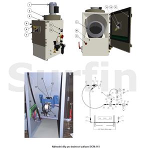 Tělo automatické tryskací pistole – střední