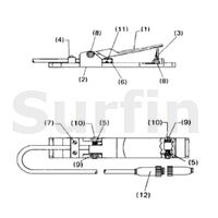 Páčka páčky RLX-E s aretací
