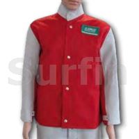 Kabát s koženými doplňky vel. 54