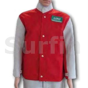 Kabát s koženými doplňky vel. 54