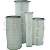 Filtrační patrona 325/215-550 mm PES, 1 strana víko, 260 g/m2