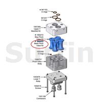 Kit, pinch valve, BLK, HDLV HI-CAP,4-pack (černé ventily)